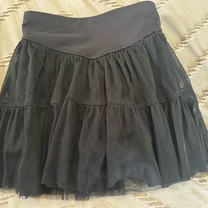 Old Navy Charcoal Tiered Skirt